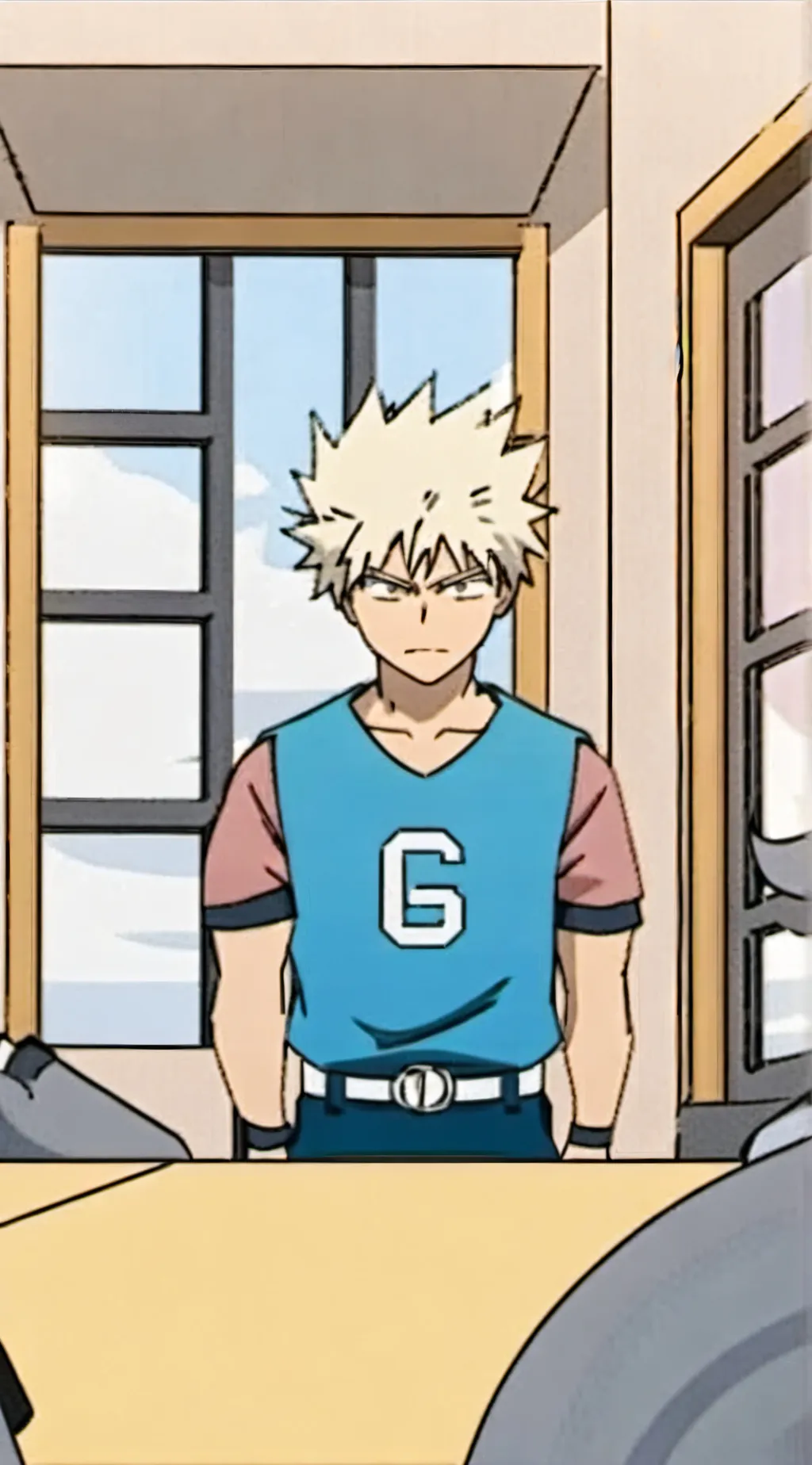 ai character: 💣💥Bakugo💥💣 background