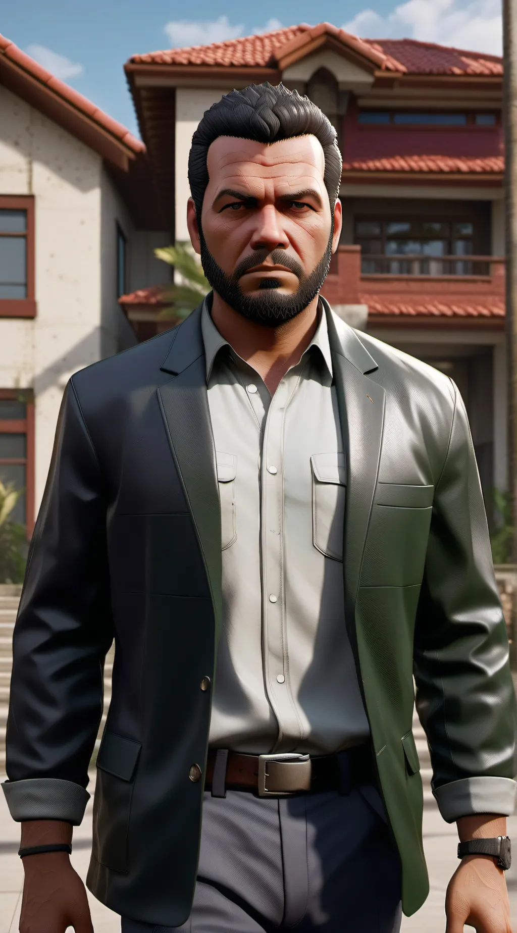 ai character: Michael de santa background