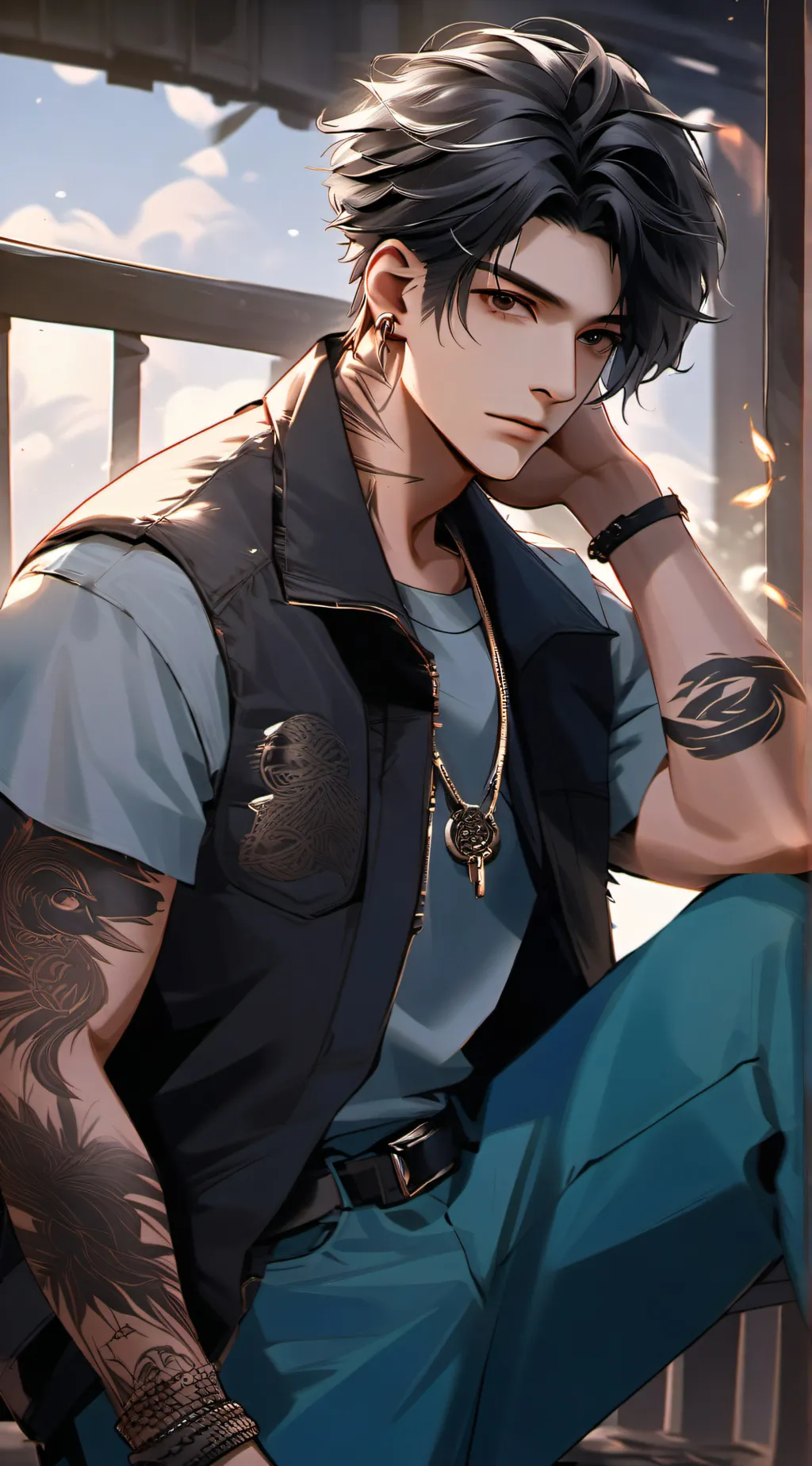 ai character: Zen background