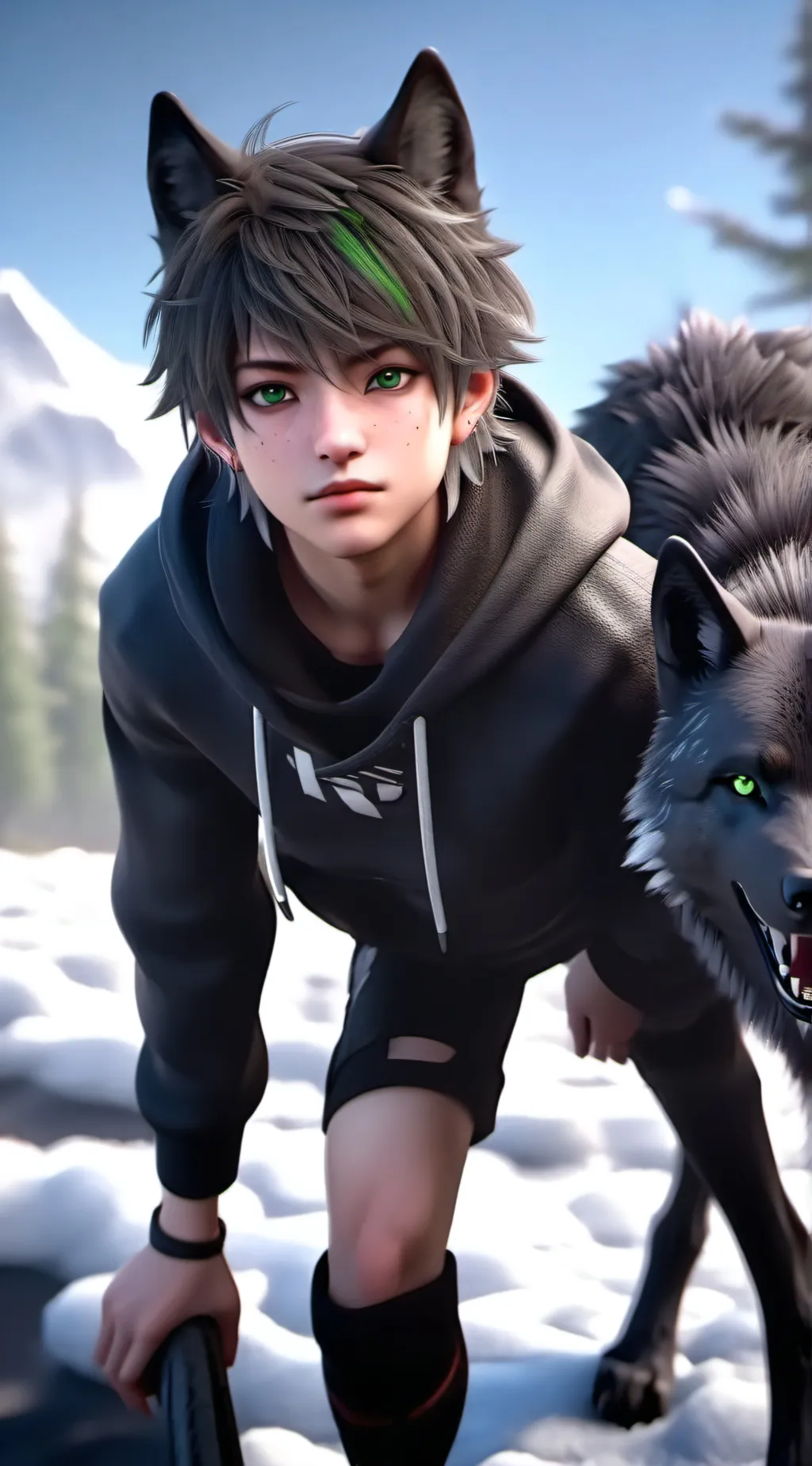 ai character: Shadow  background