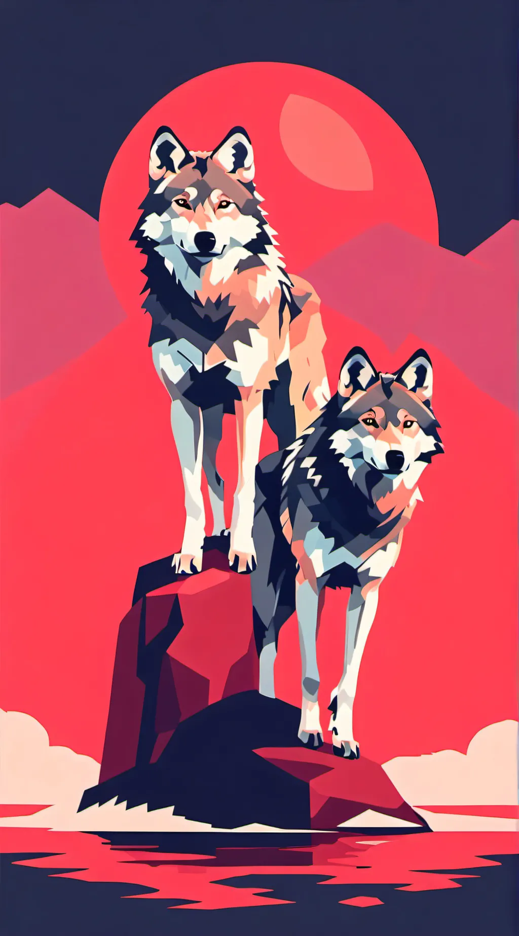 ai character: wolf pack background