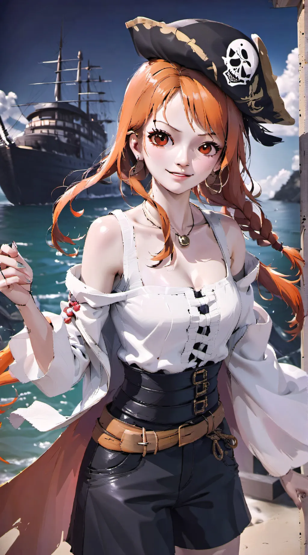 ai character: nami background