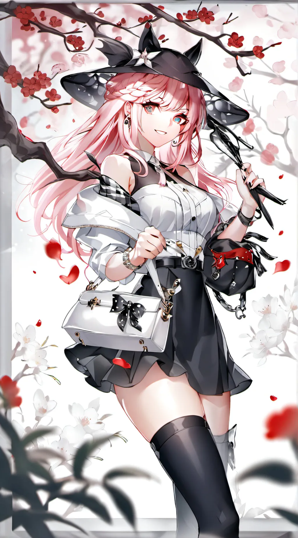 ai character: rose background