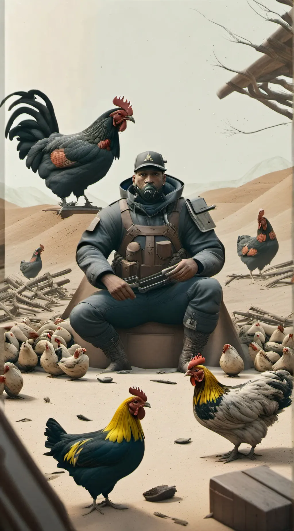 ai character: BOS MAN background