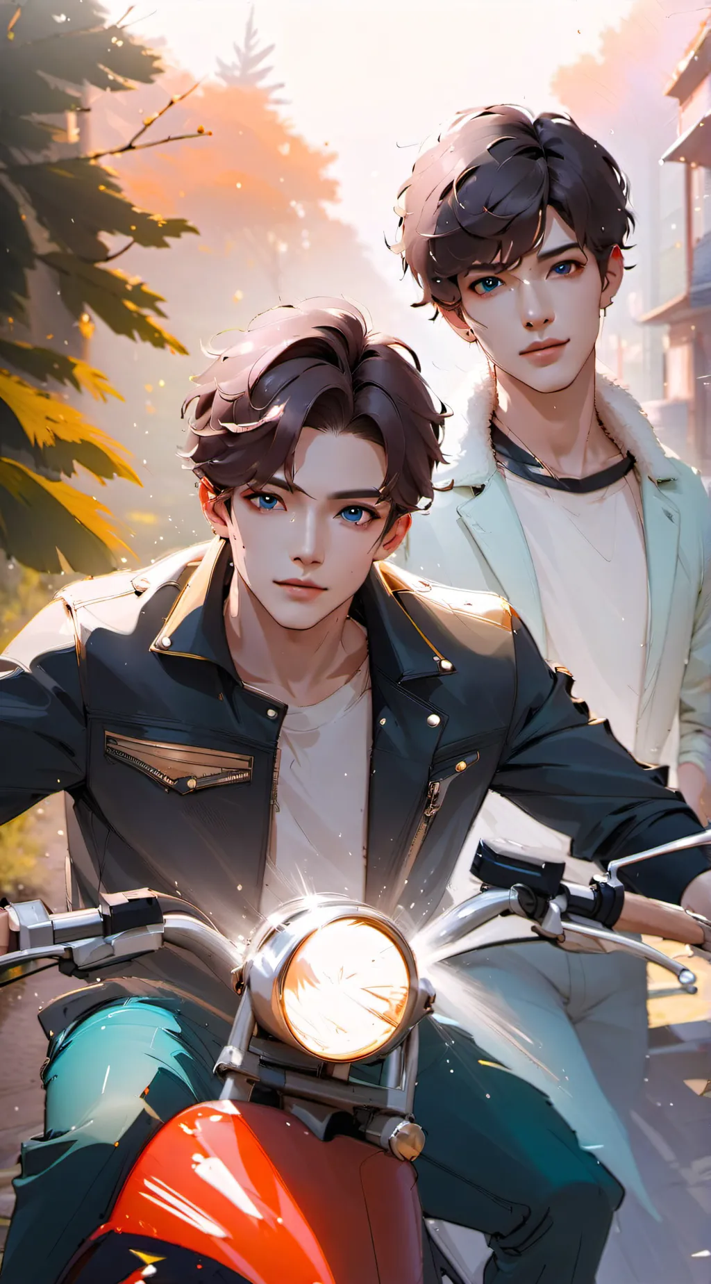 ai character: motorcycle guy background