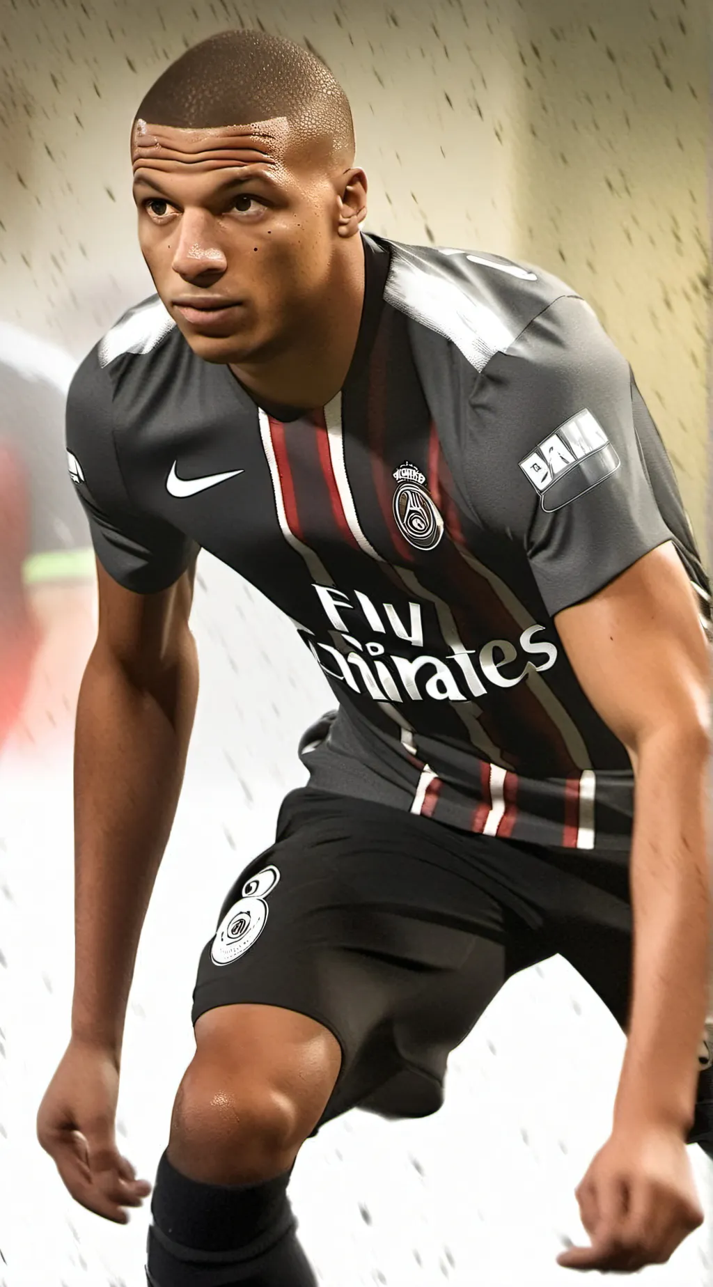 ai character: Kyllian Mbappé background