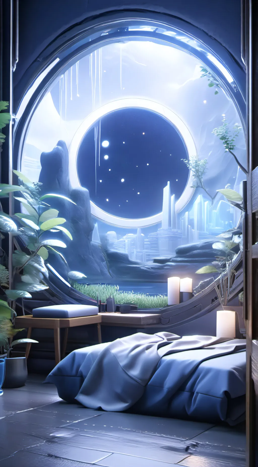 ai character: MHA slumber party background