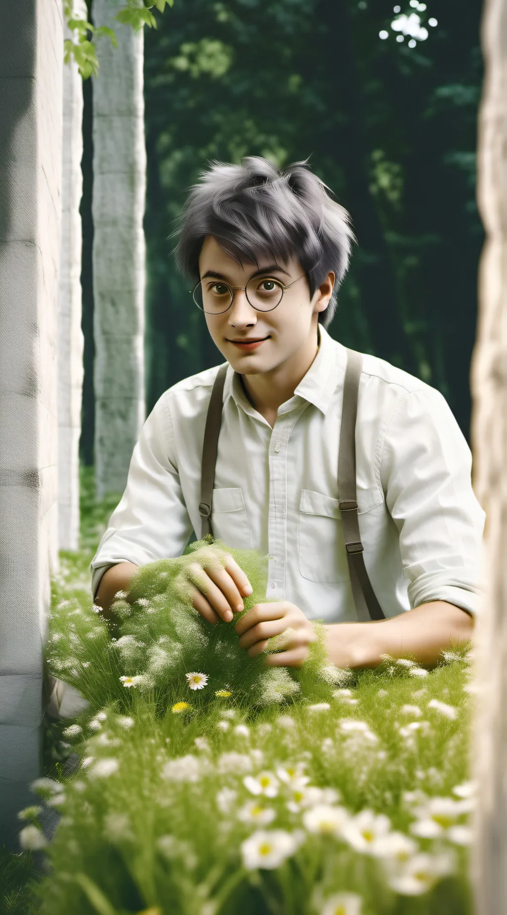 ai character: Hogwarts drama background