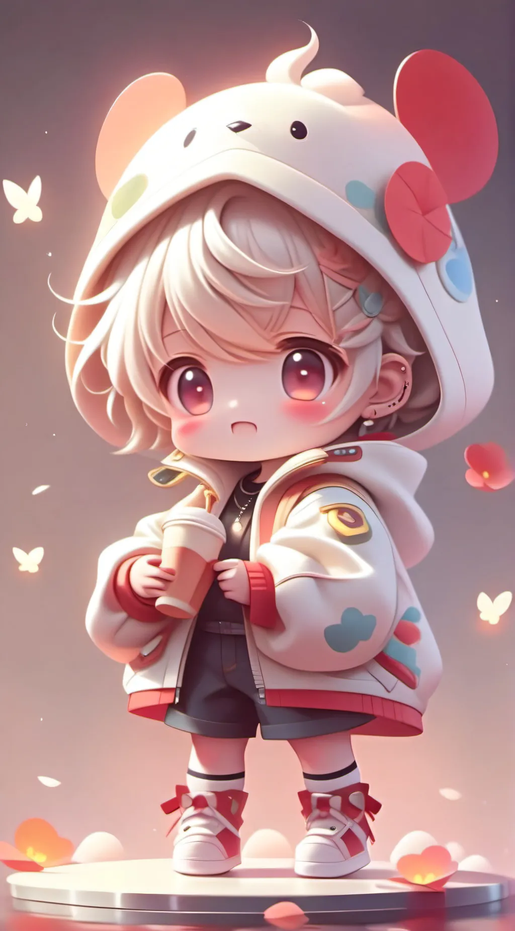 ai character: a baby background