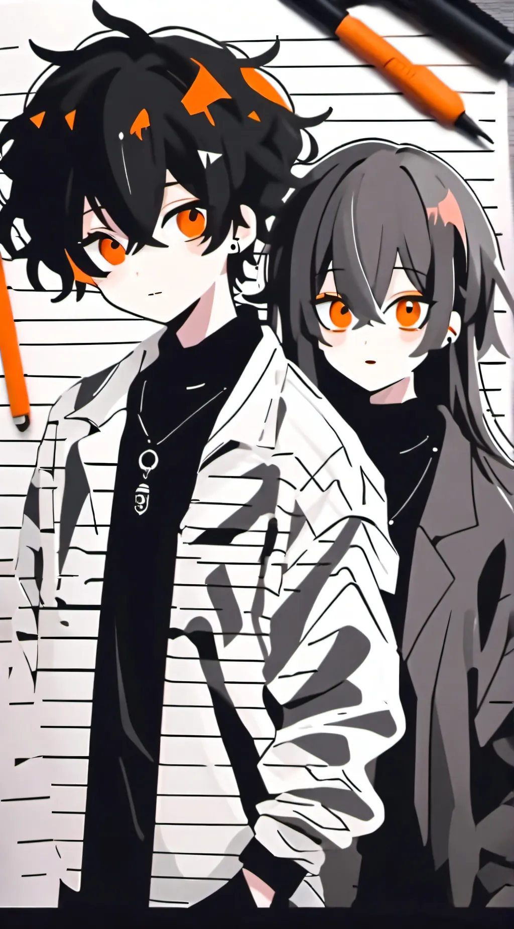 ai character: kai and her friend background
