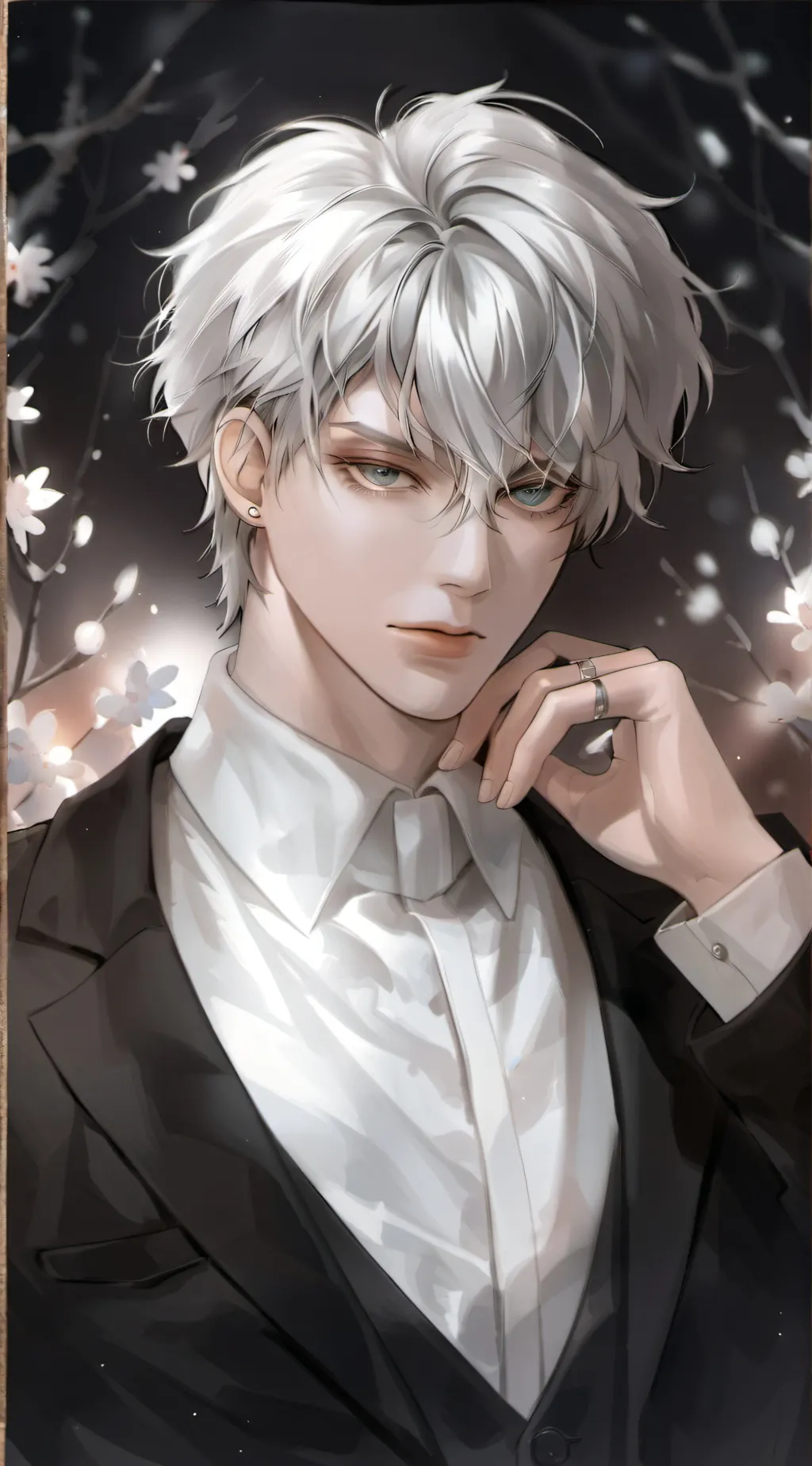 ai character: satoru gojo background