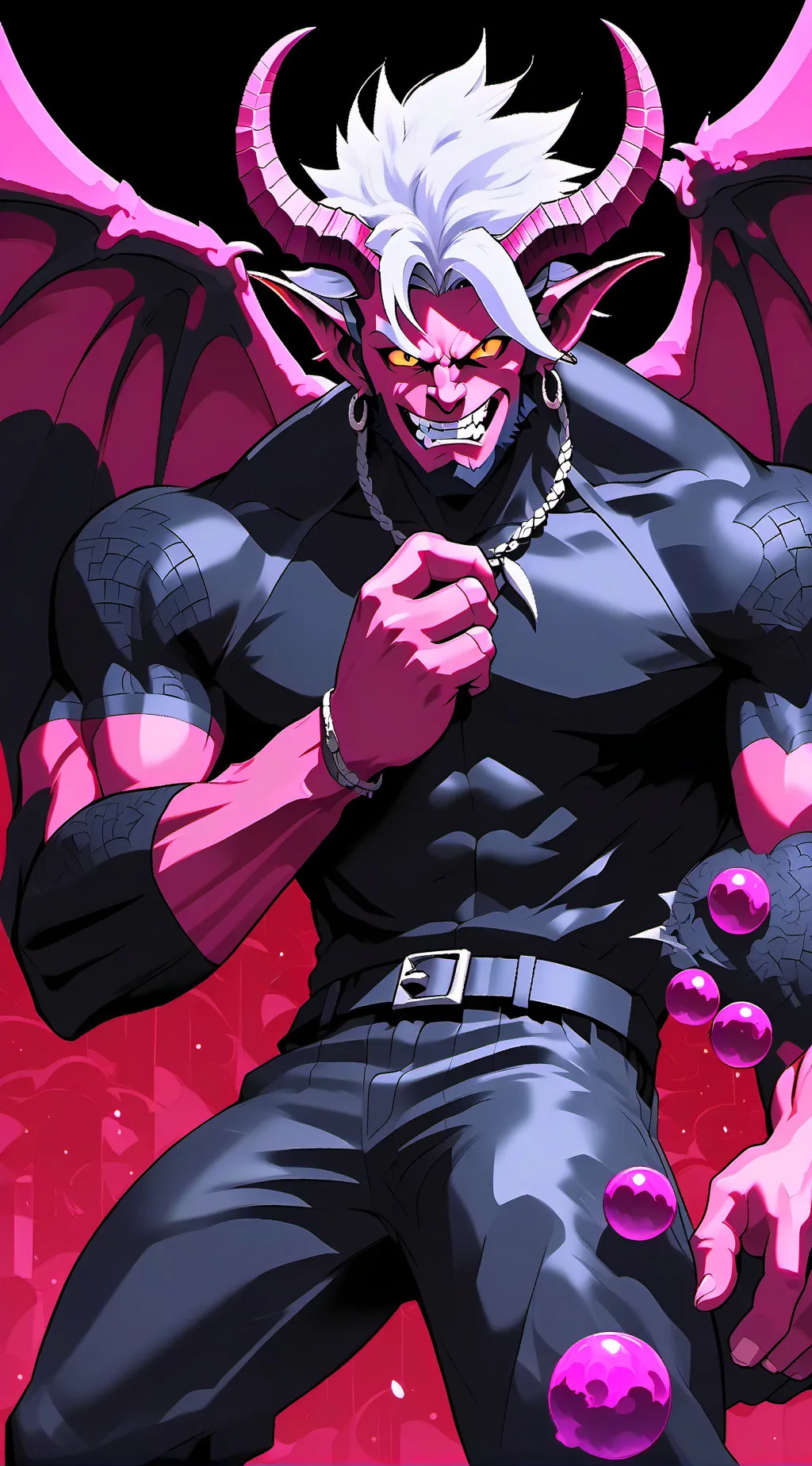 ai character: Sharty(demon background