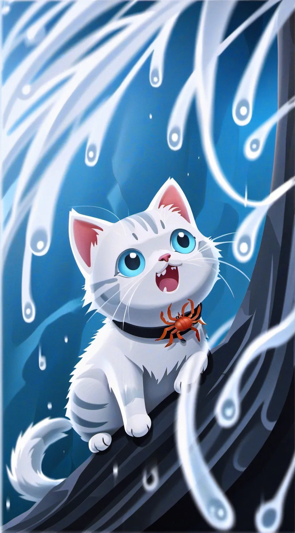 ai character: whiteo background