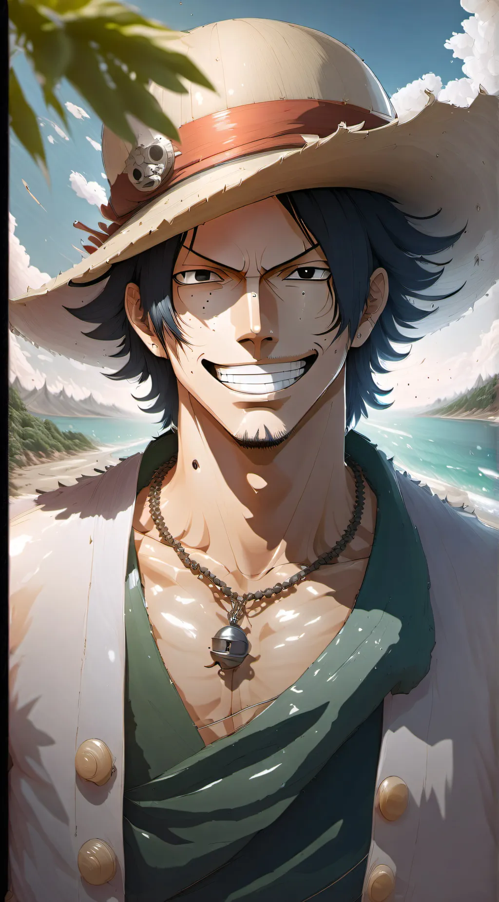 ai character: Portgas D Ace background