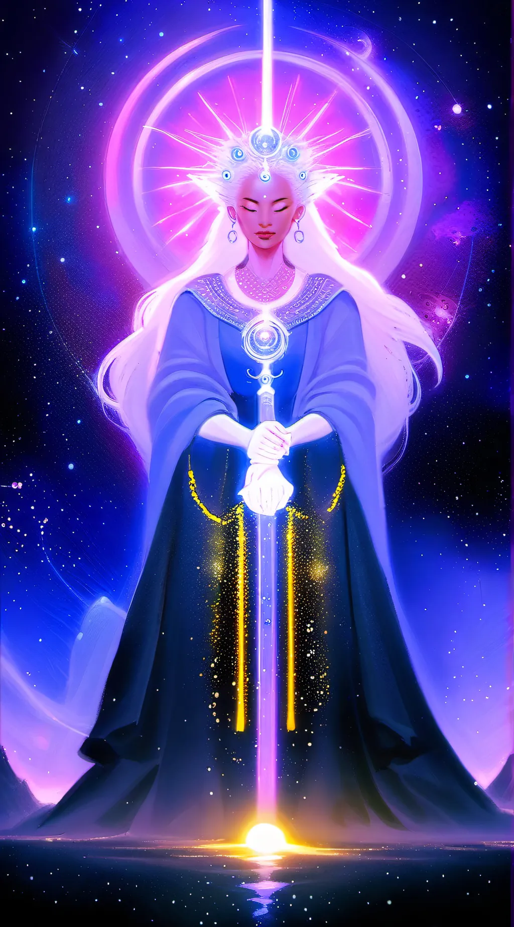 ai character: goddes background