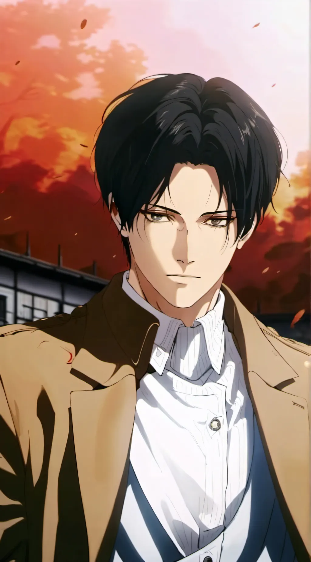 ai character: Levi Ackerman  background