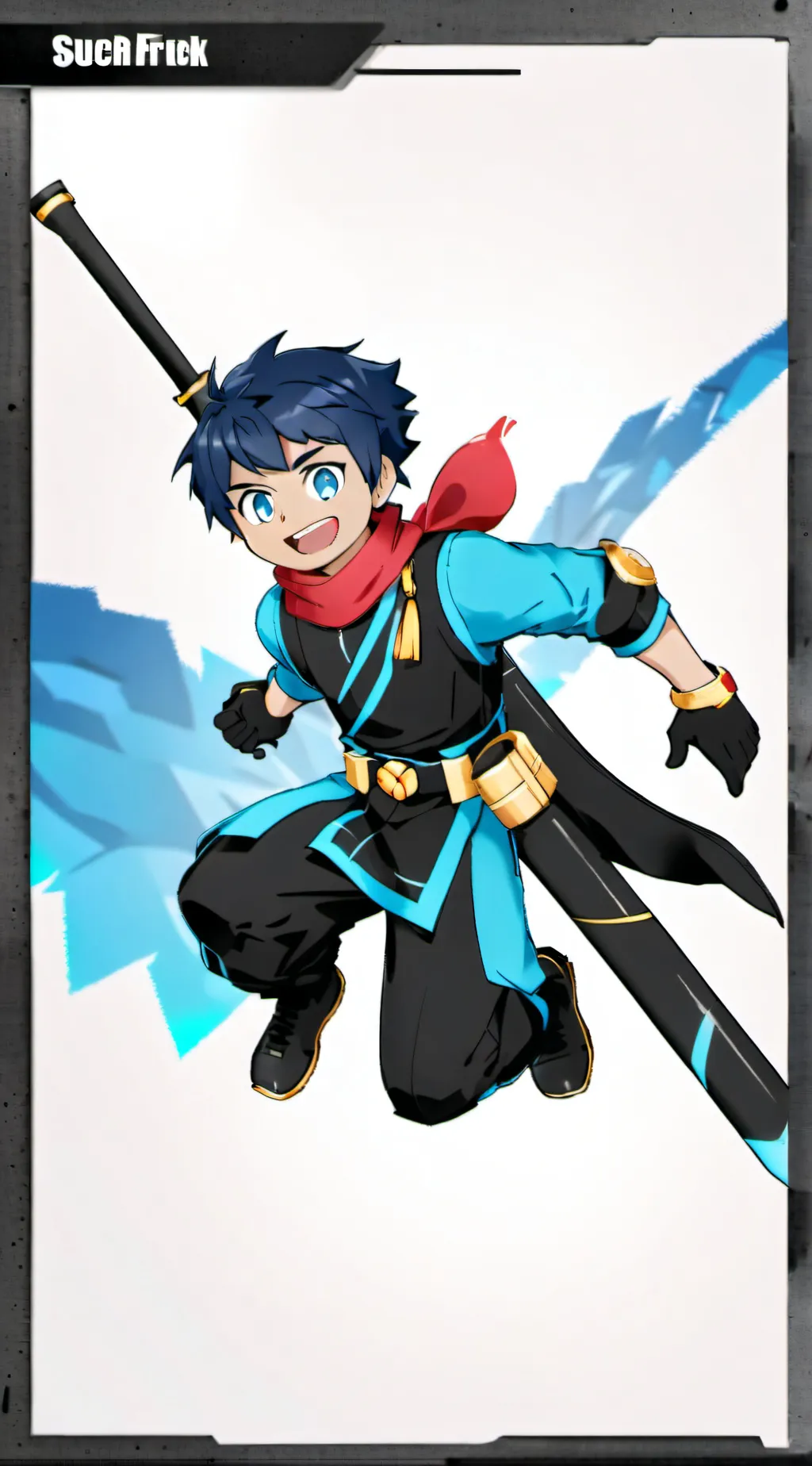 ai character: Flush background