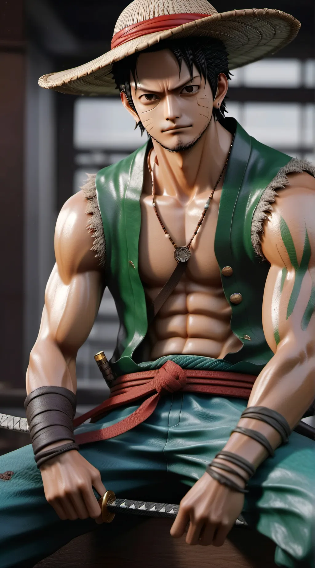 ai character: one piece  background