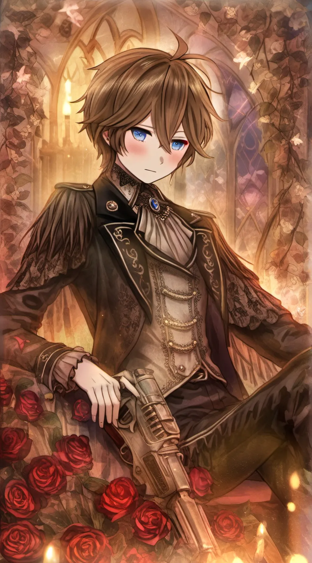 ai character: ~Blue~ background