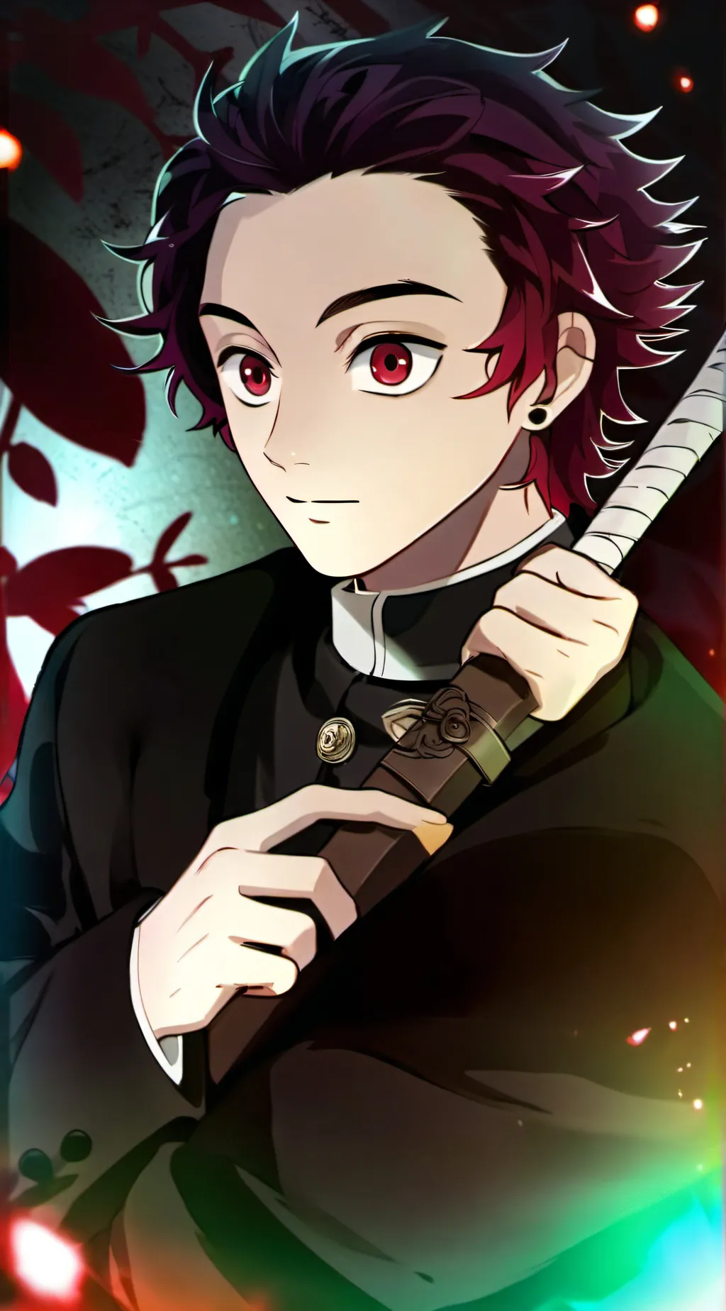 ai character: Tanjiro Kamado background