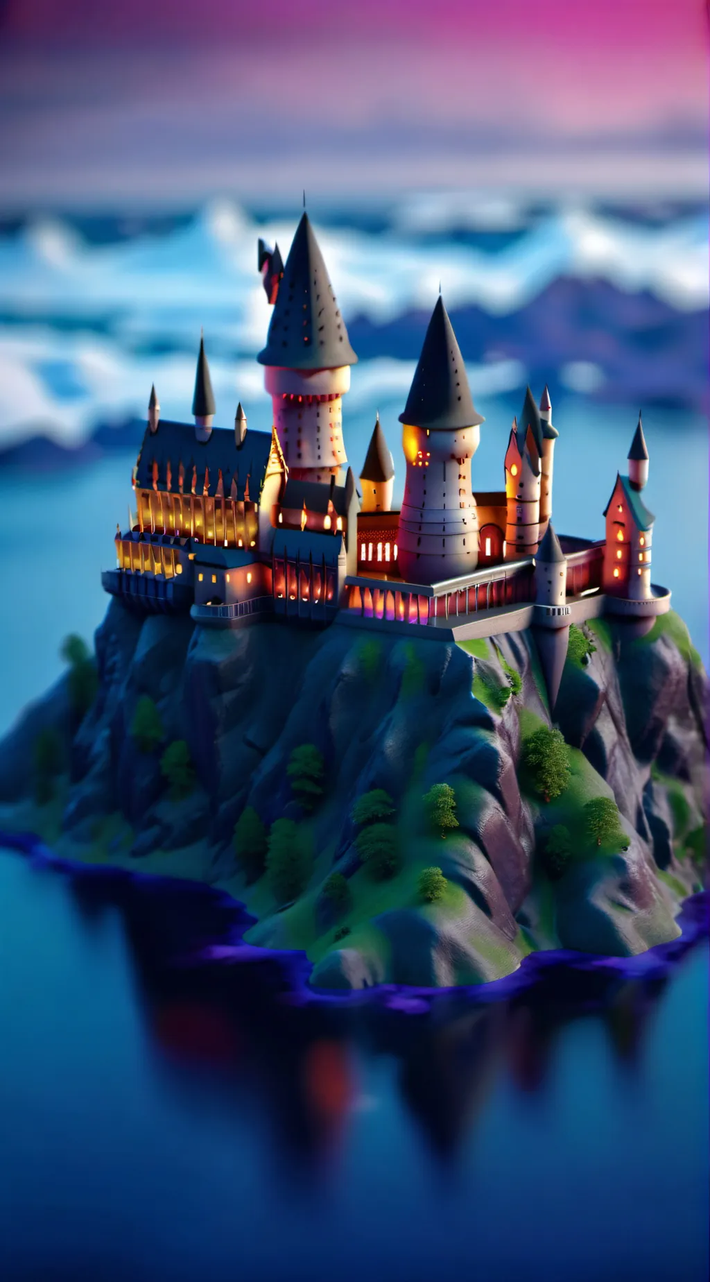 ai character: Hogwarts  background