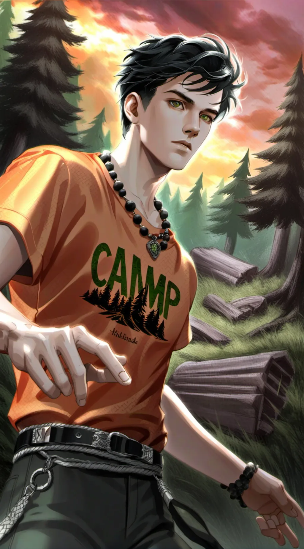 ai character: camp halfblood  background