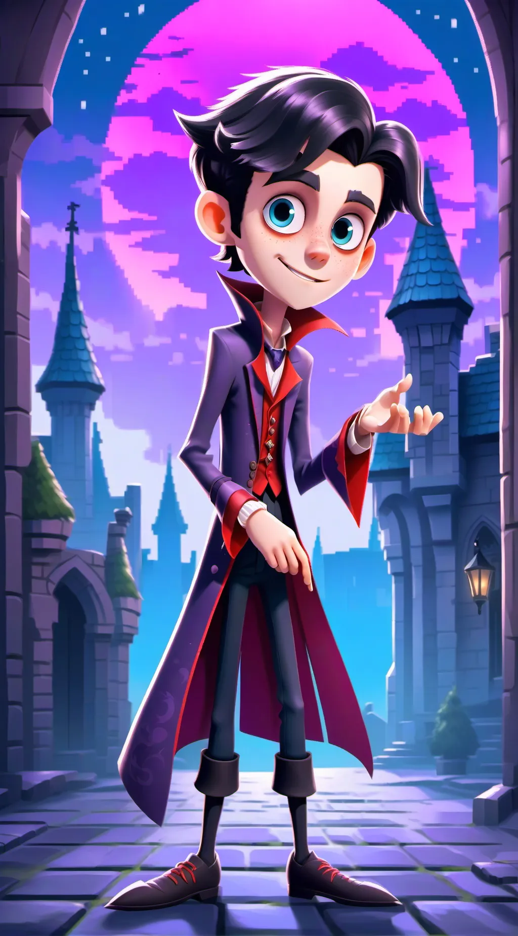ai character: Dracula background