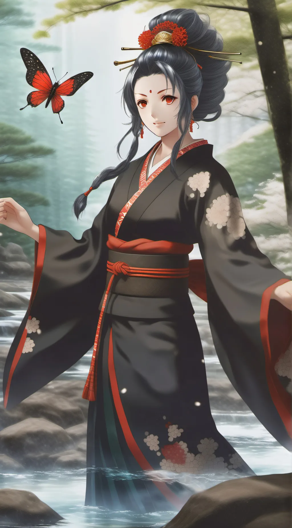 ai character: hashira background