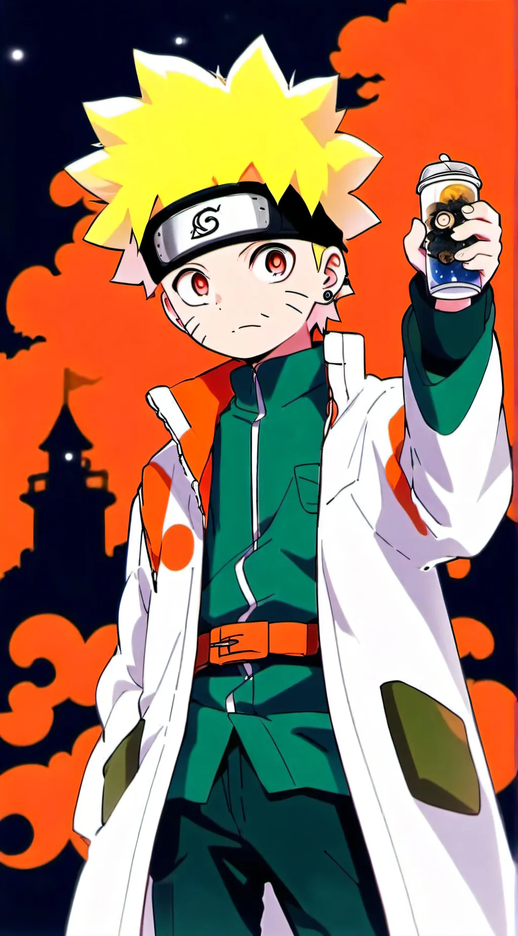 ai character: Naruto  background