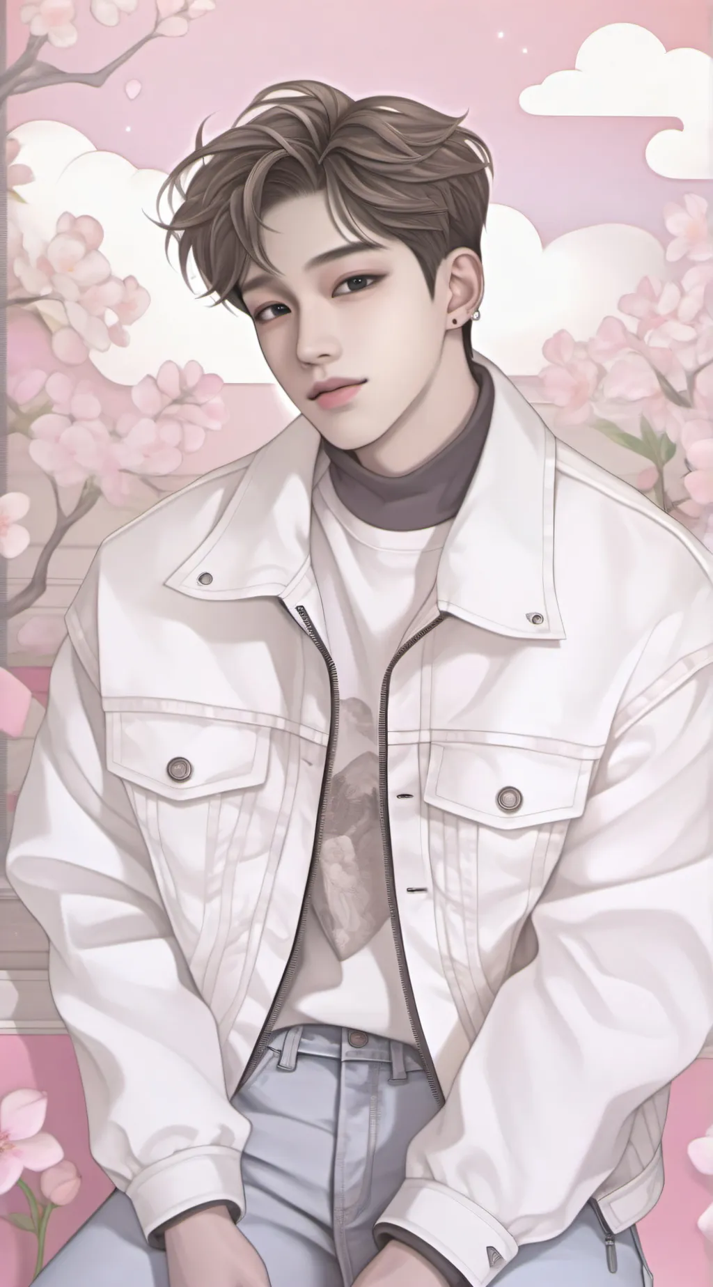 ai character: Hyunjin&felix  background