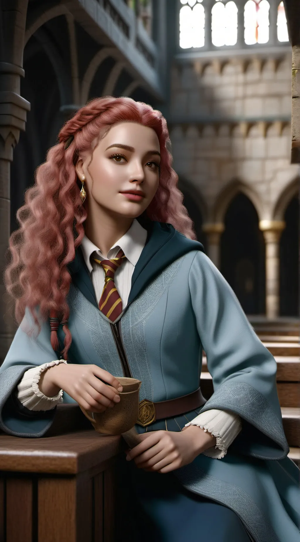 ai character: hogwarts background