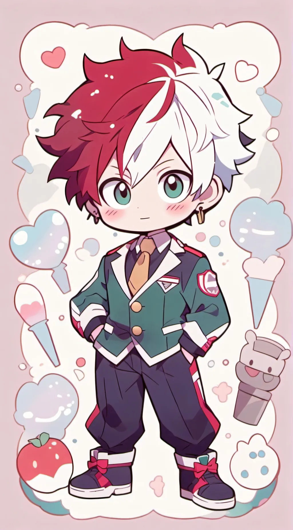 ai character: todoroki♡ background