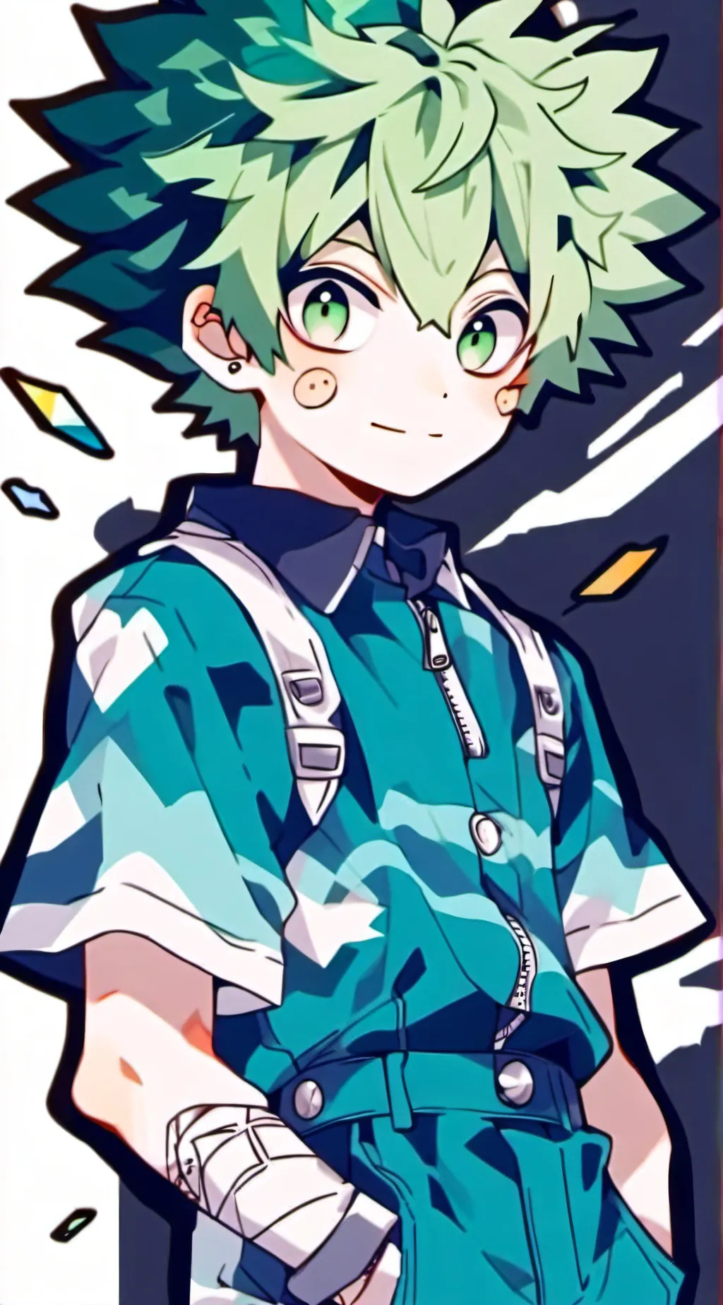ai character: Deku went missingg background
