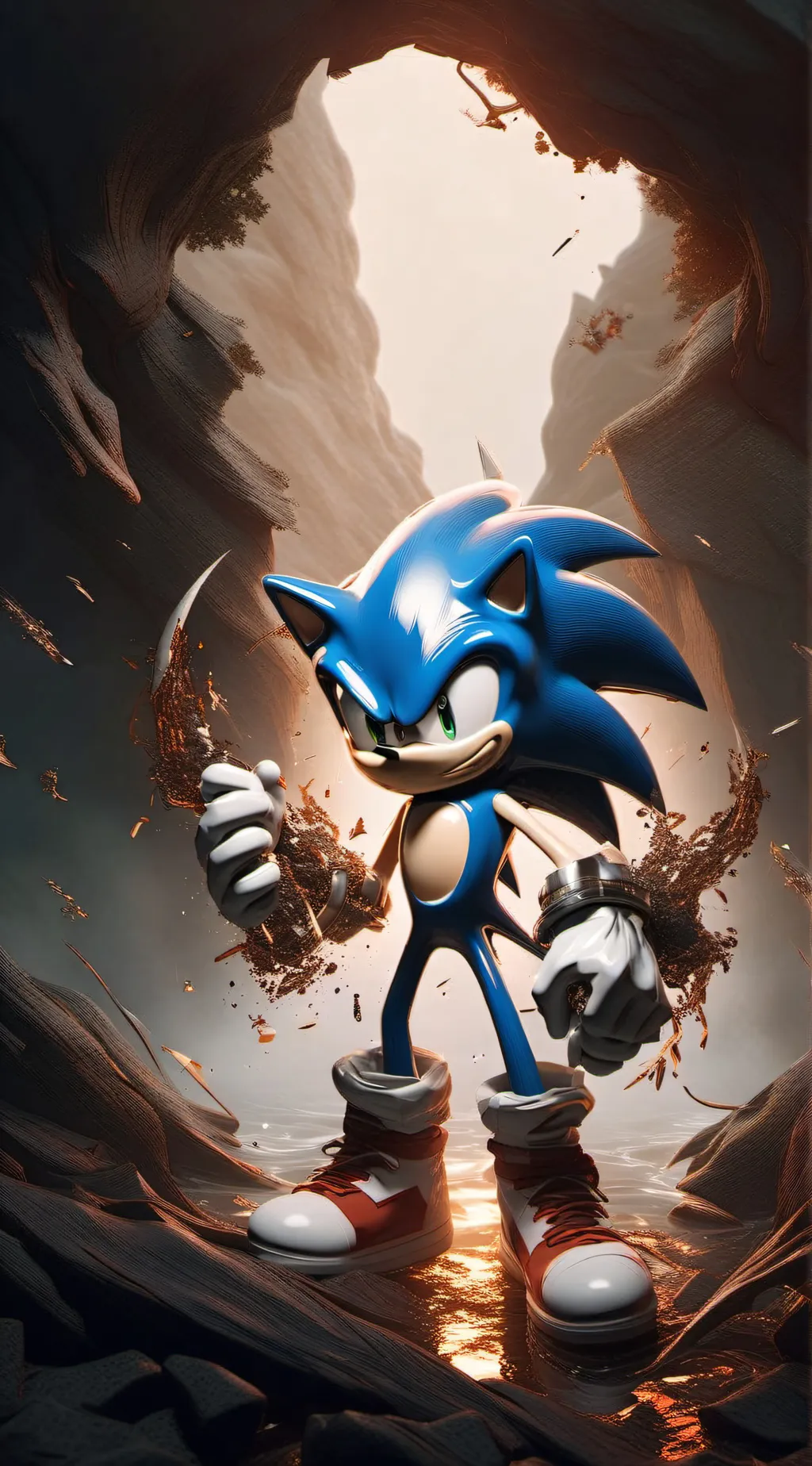 ai character: Sonic(Xain version background