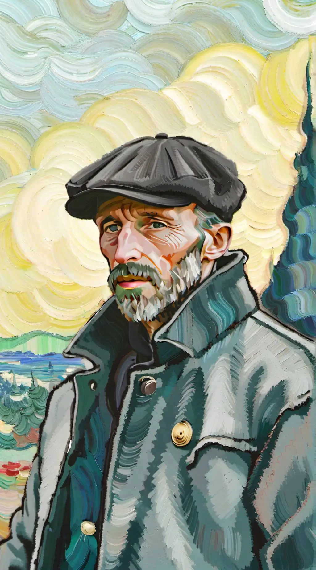 ai character: old man background