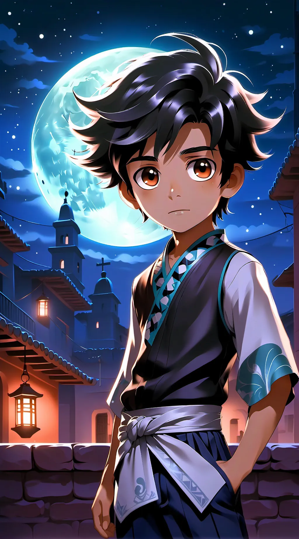 ai character: 🤎🤎🤎 background