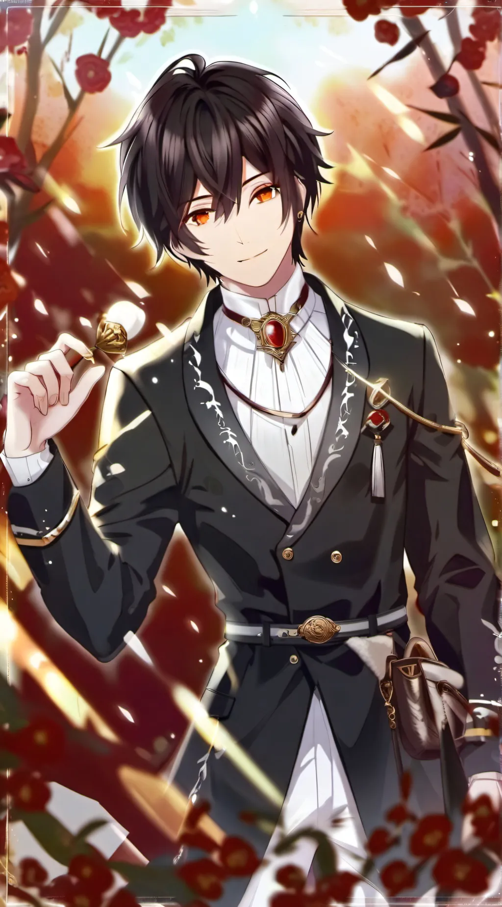 ai character: Shoto + deku background