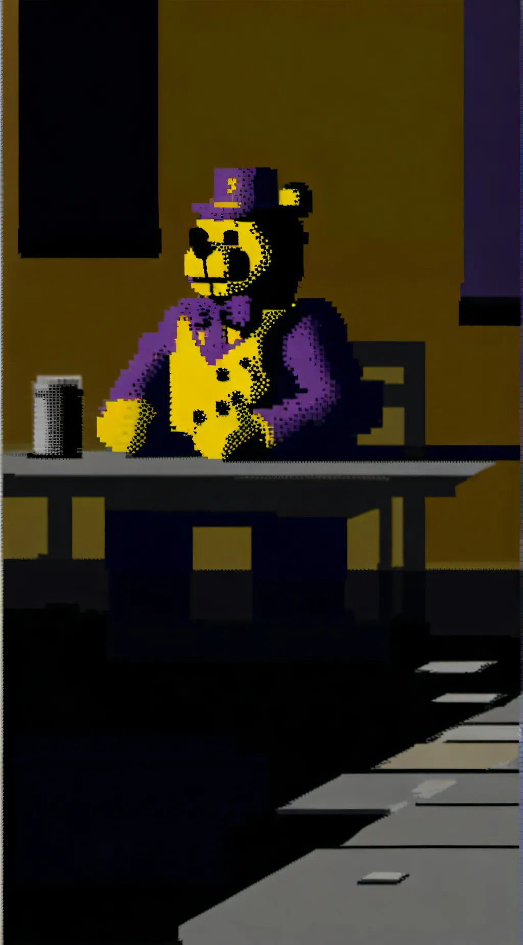 ai character: Fredbear background
