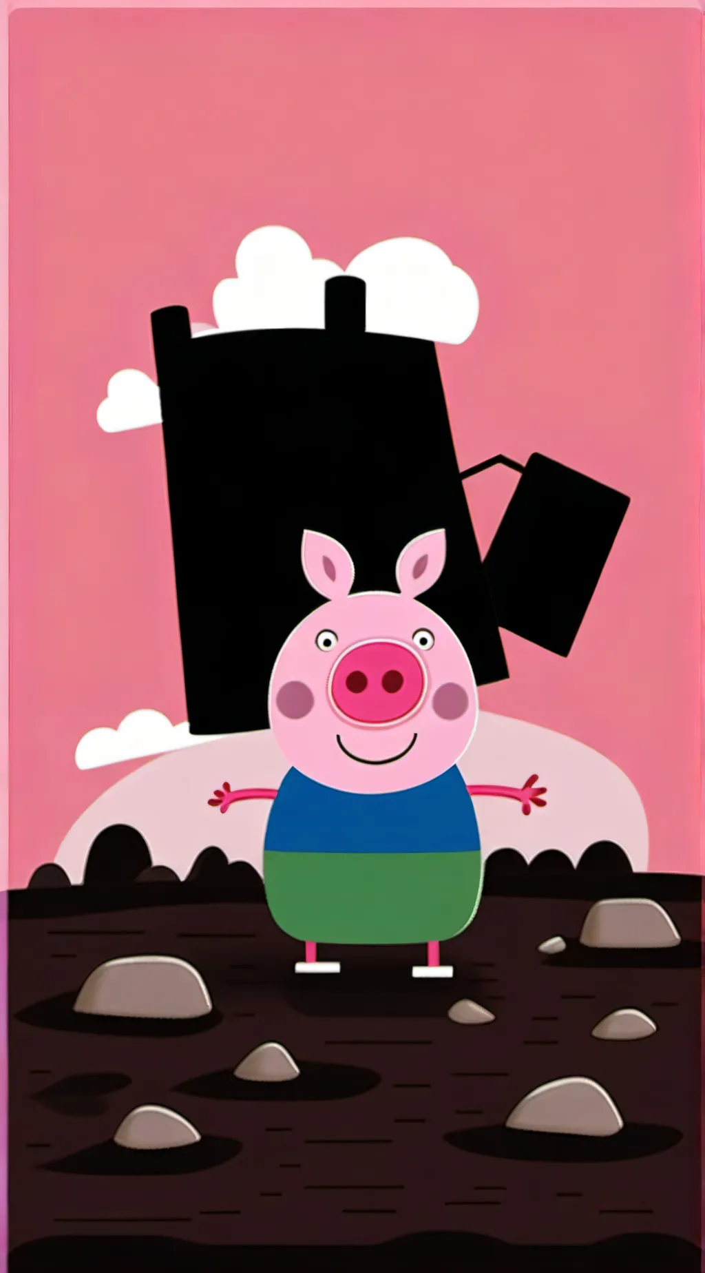 ai character: Peppa pig background