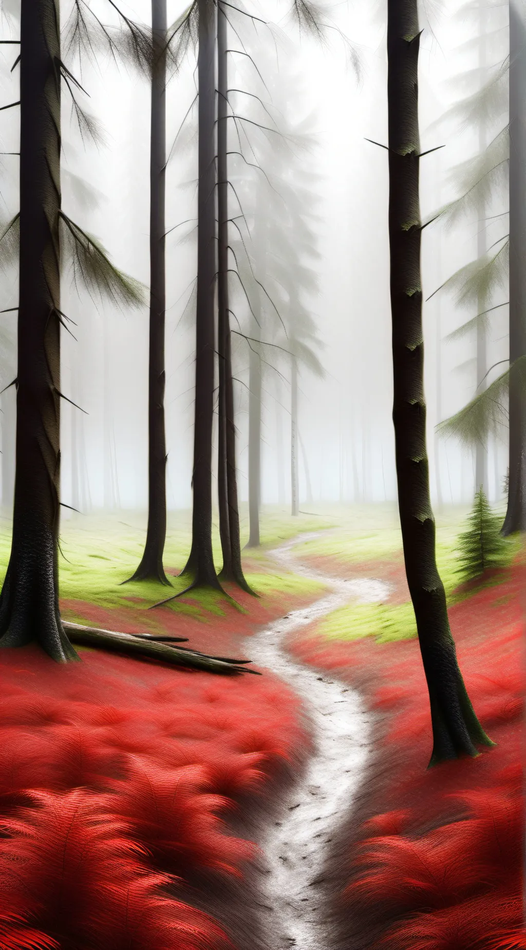 ai character: LOV kid in woods 2 background