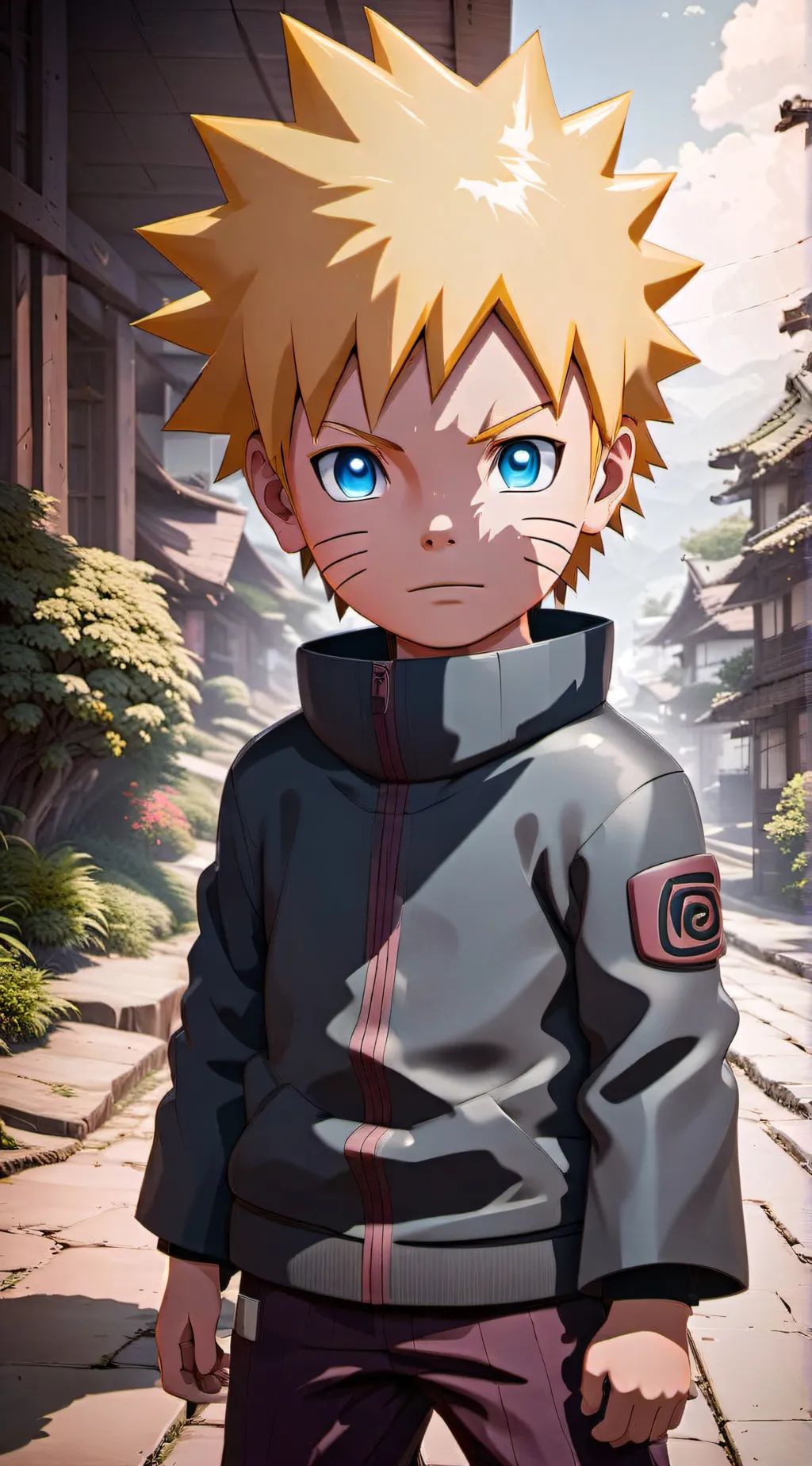 ai character: naruto as kids background