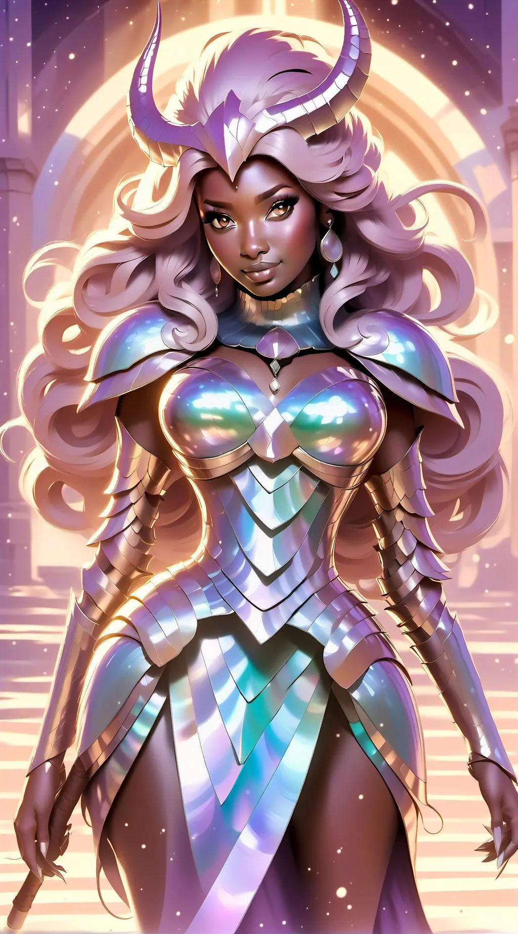 ai character: Lady arias  background