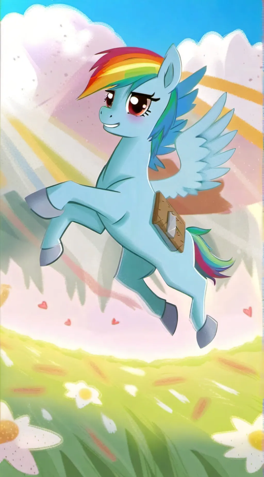 ai character: Rainbow Dash background
