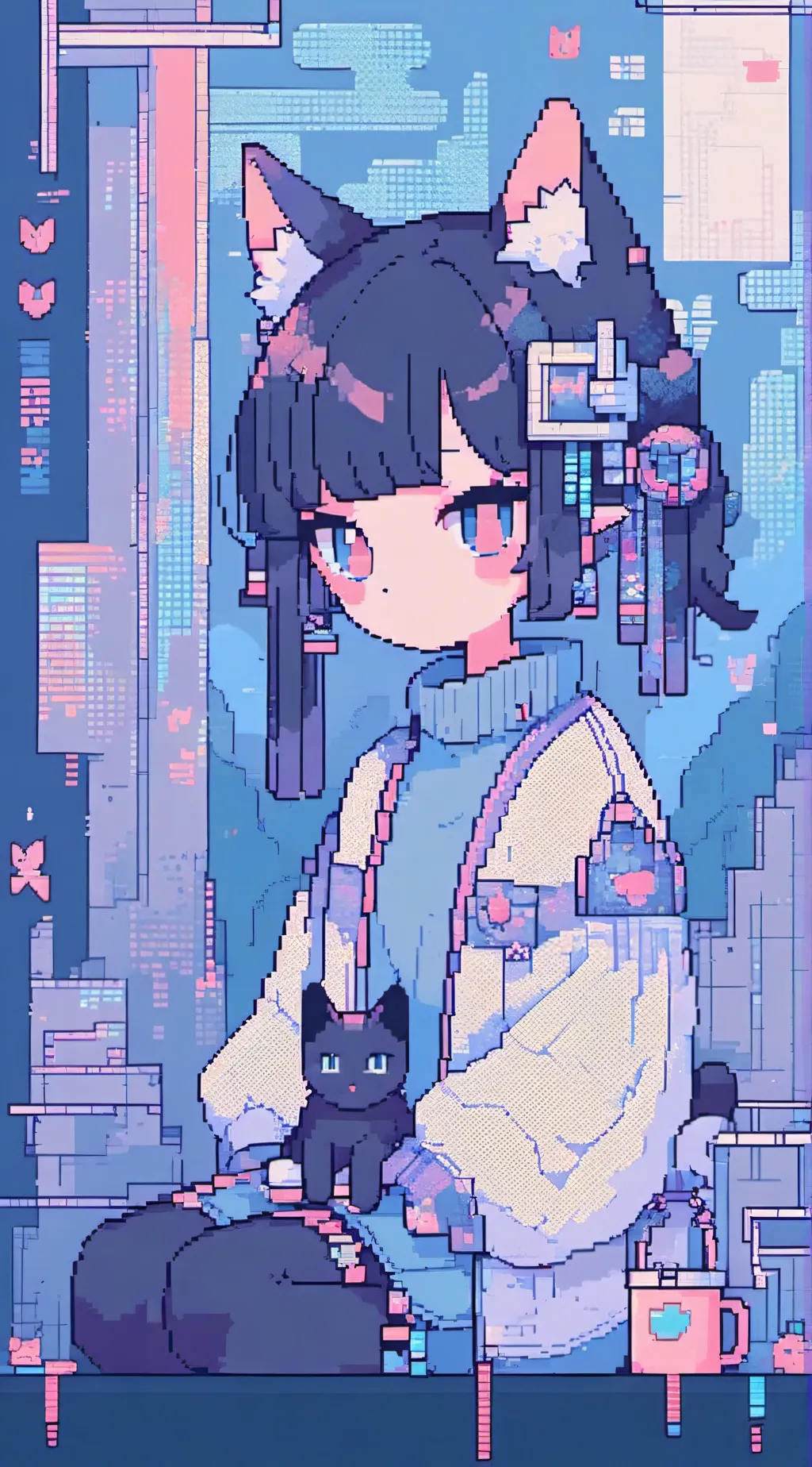 ai character: 18+!!! miss circle background