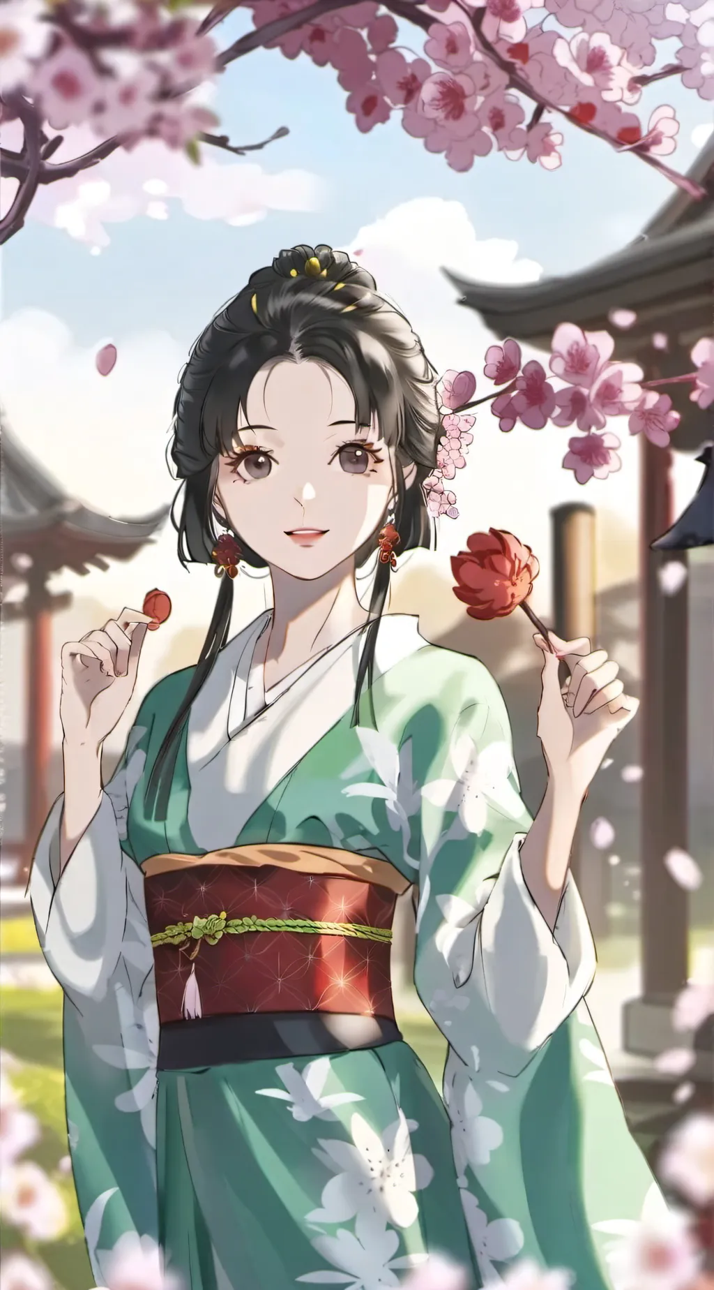 ai character: Mei shizuka  background