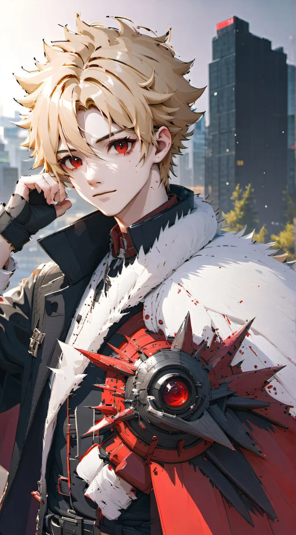 ai character: Bakugo katsuki background