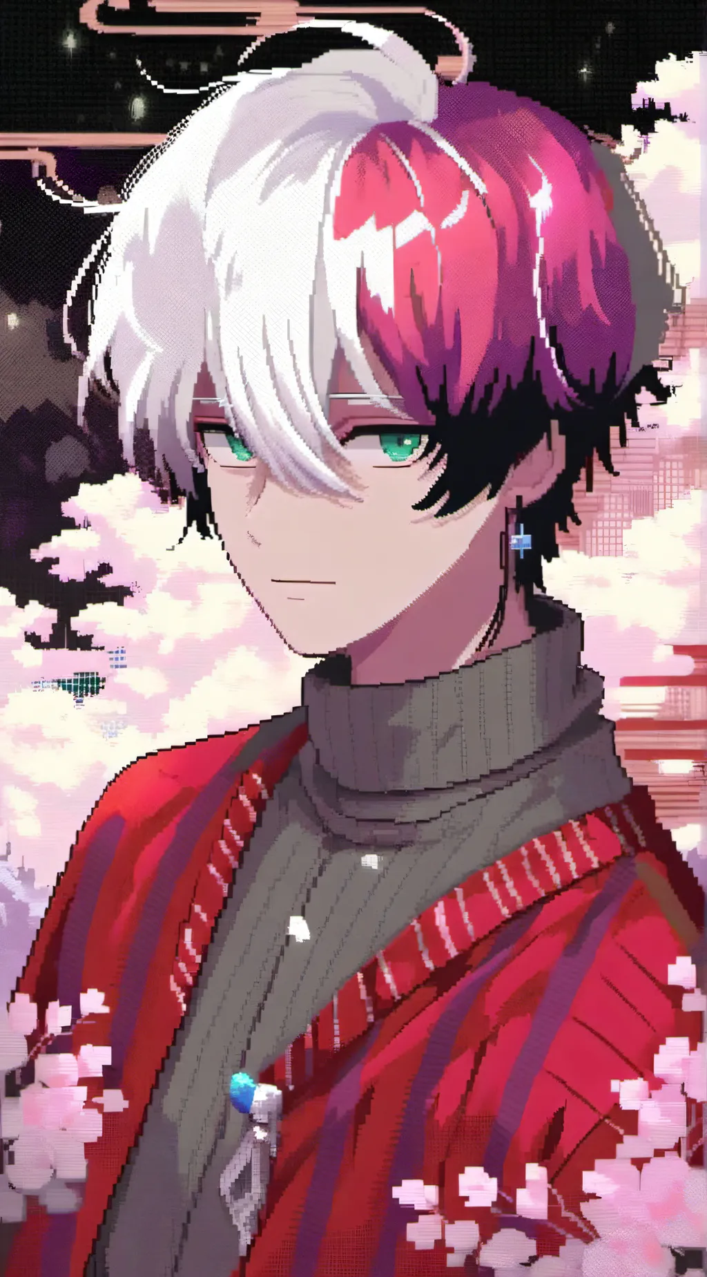 ai character: Shoto Todoroki  background