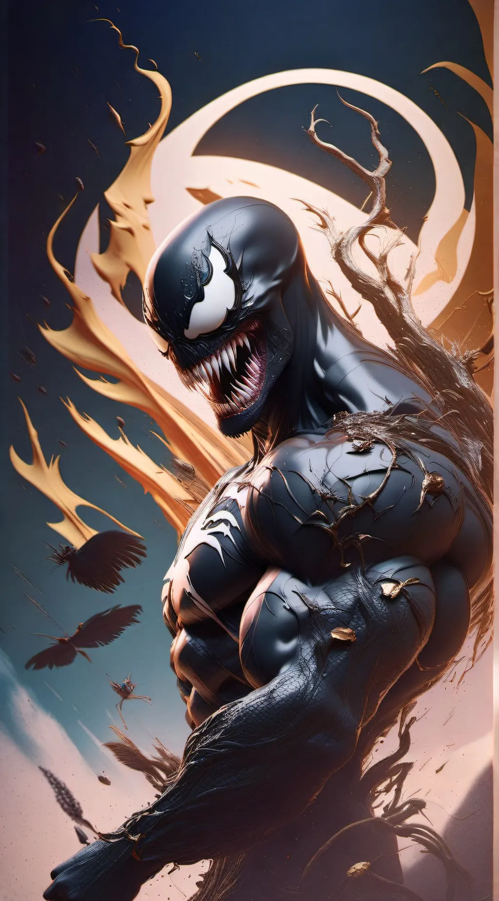 ai character: VENOM background