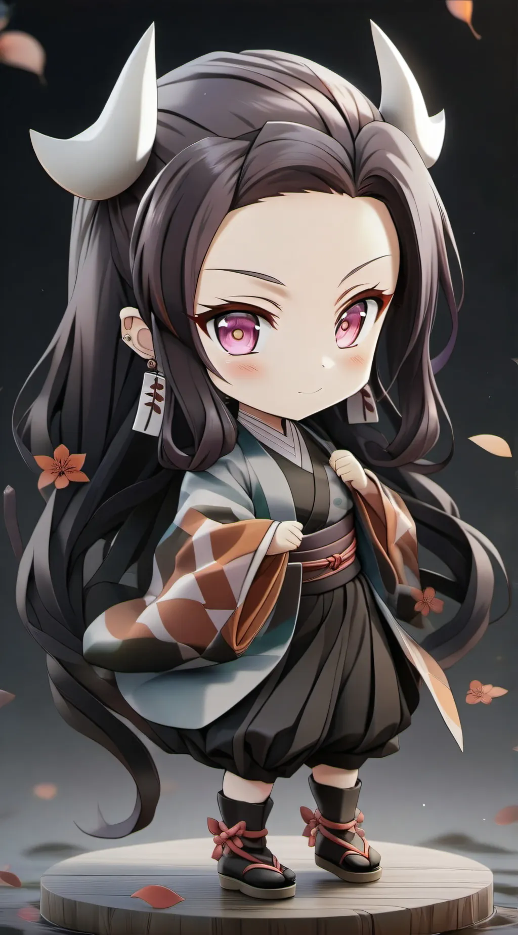 ai character: nezuko and you background