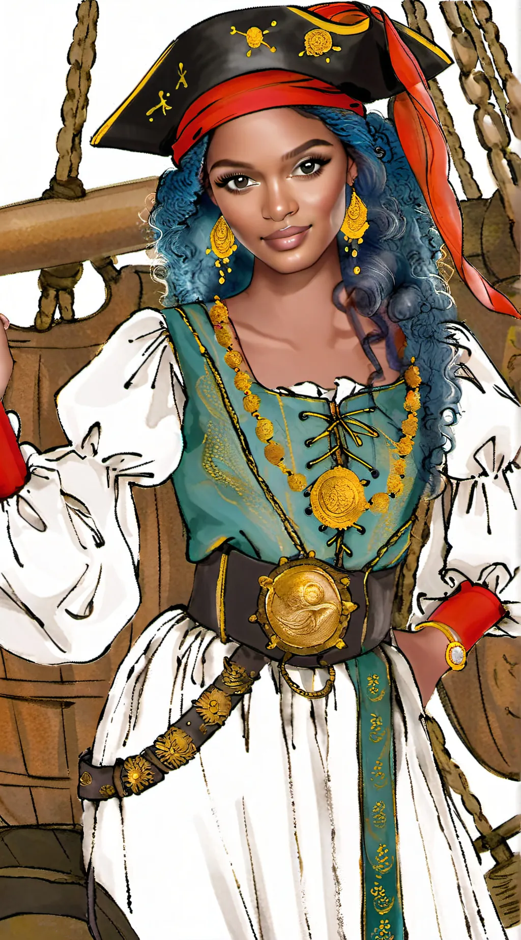 ai character: Decendeands background